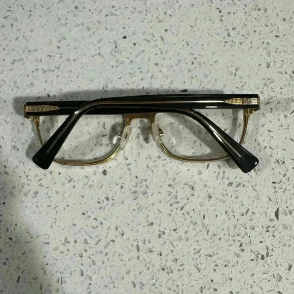 Dolce & Gabbana Women's Eyeglasses DG 1273 1268 Black on Gold Frame - Picture 2 of 6